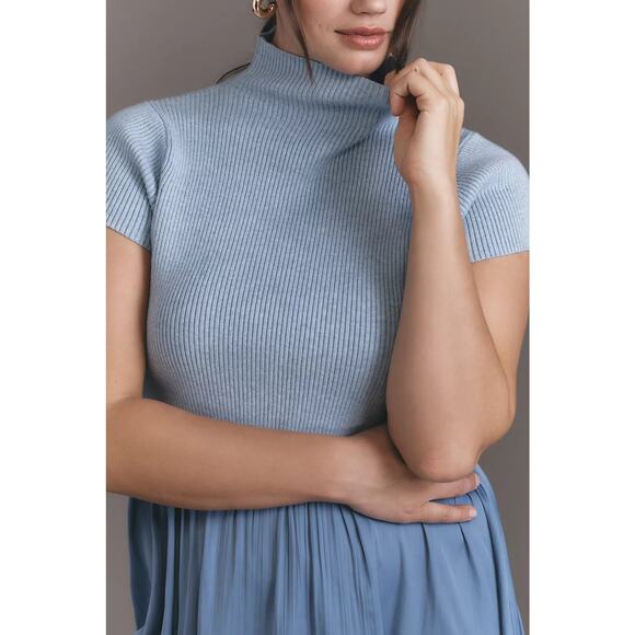 NWT Anthropologie The Thea Twofer Sweater Dress: Short-Sleeve Mini $148 PLUS 1X - Picture 2 of 4